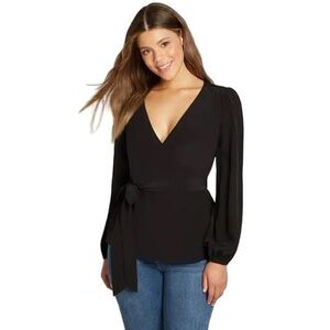 As We’re Wrapping Up Blouse Black 2X